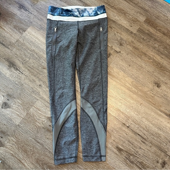 Lululemon Inspire It Tight Size 4 Leggings Grey Workout Activewear - Picture 2 of 4
